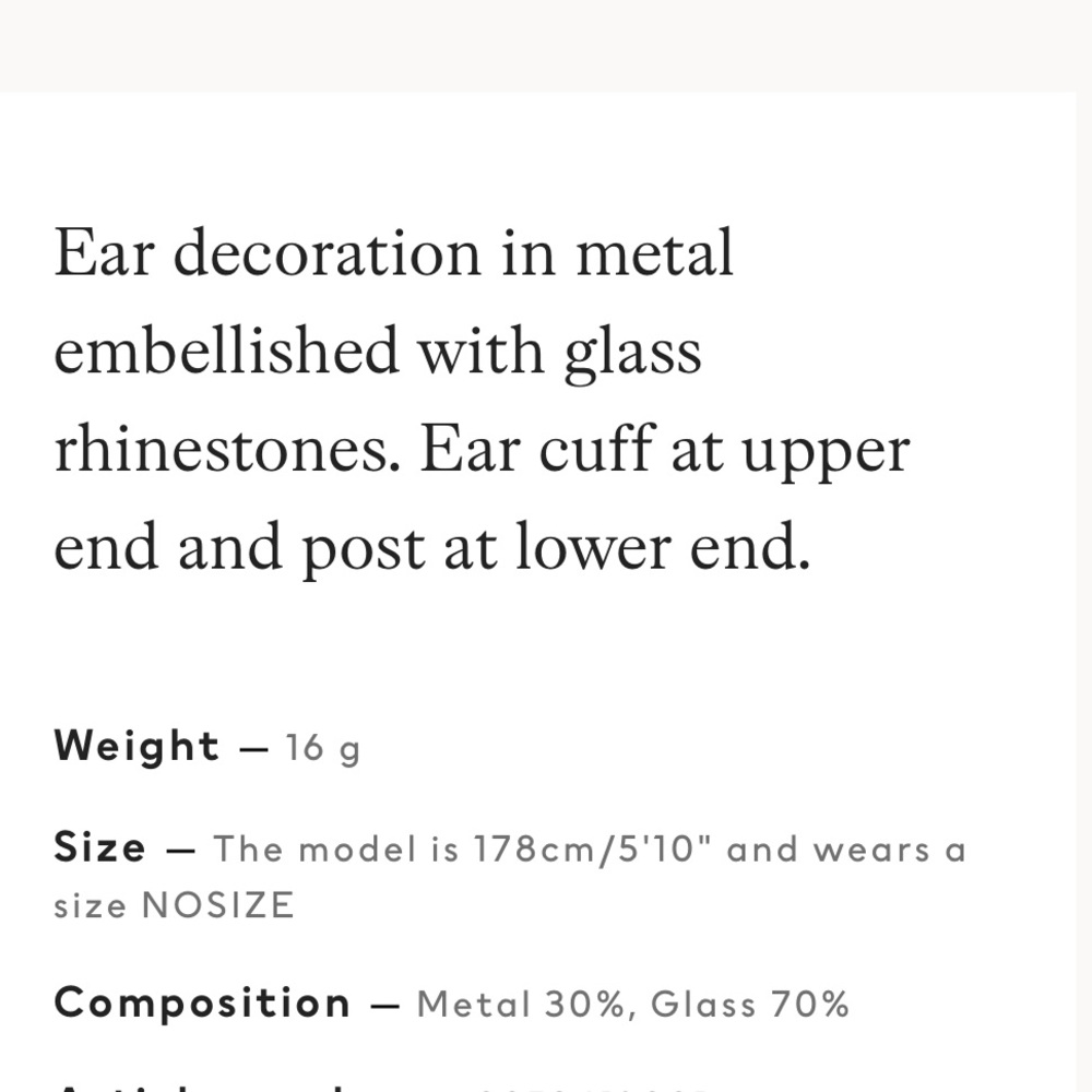 H&M Cuff Earring - Picture 4 of 4